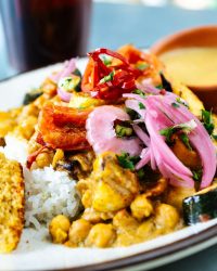 a photo of our curry, a staple at our vegan restaurants denver